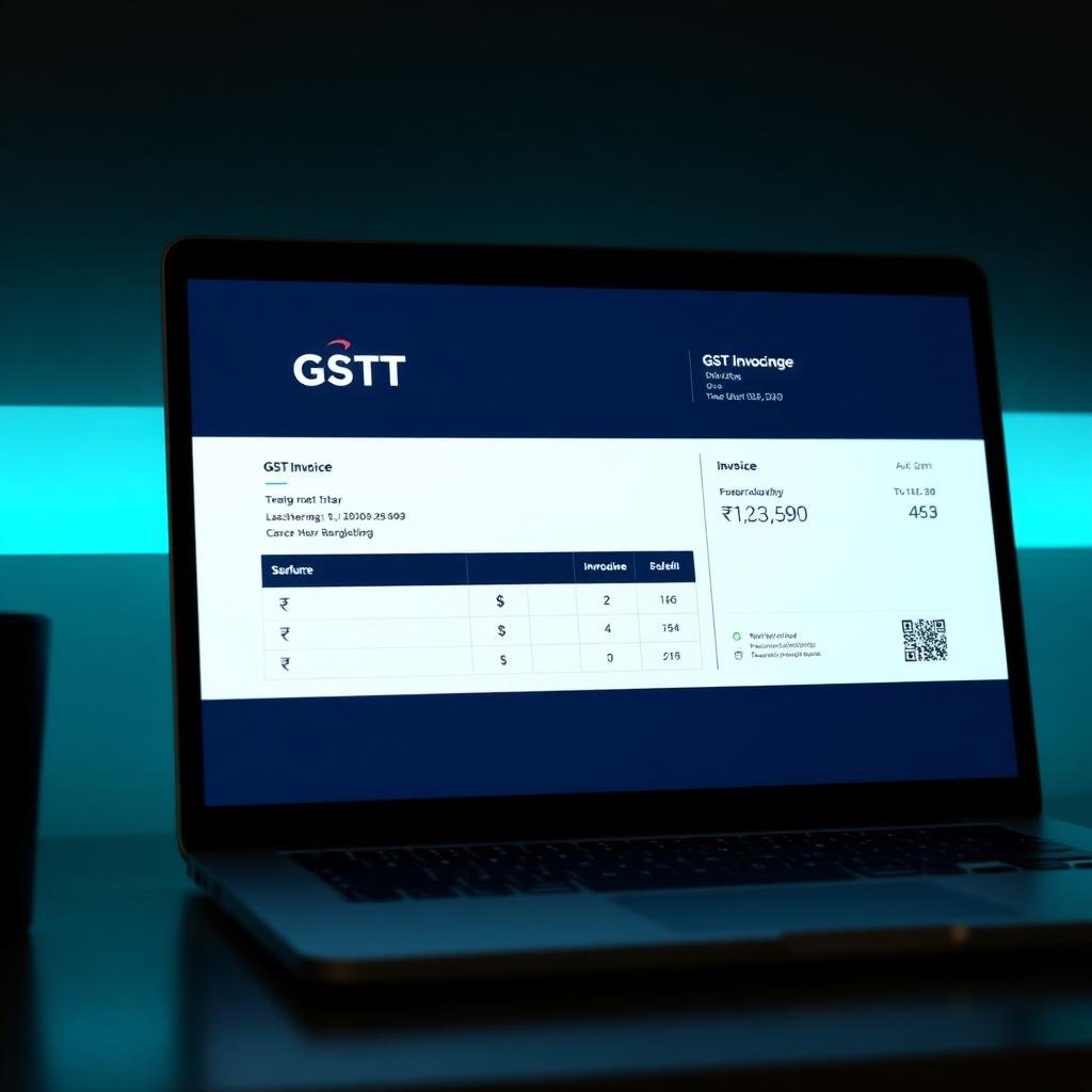 GST compliant invoice generated in Busy billing software